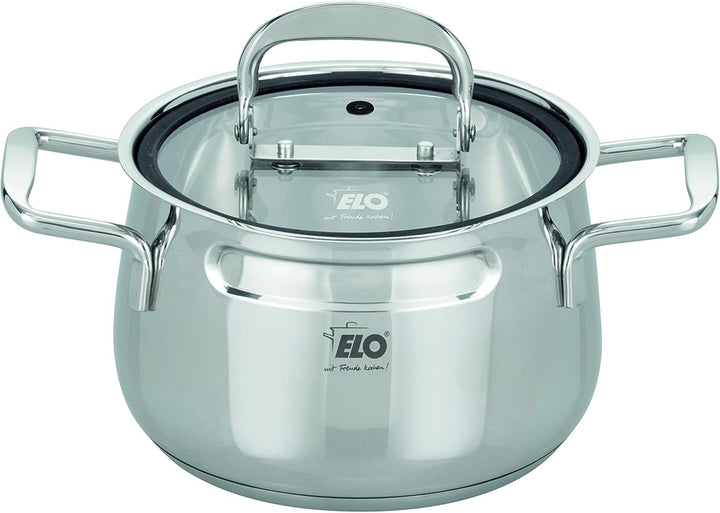 Topfset 3-teilig Mystery 91005, stapelbar, Edelstahl 18/10 - mit Volumenskala & Öl-Dosiersystem, bac
