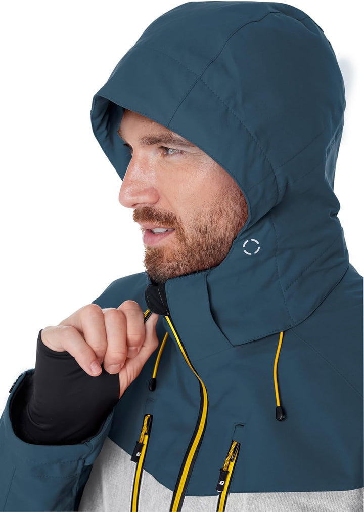 Killtec Herren Ksw 45 Mn Ski Jckt Skijacke/Funktionsjacke mit abzippbarer Kapuze und Schneefang 3XL