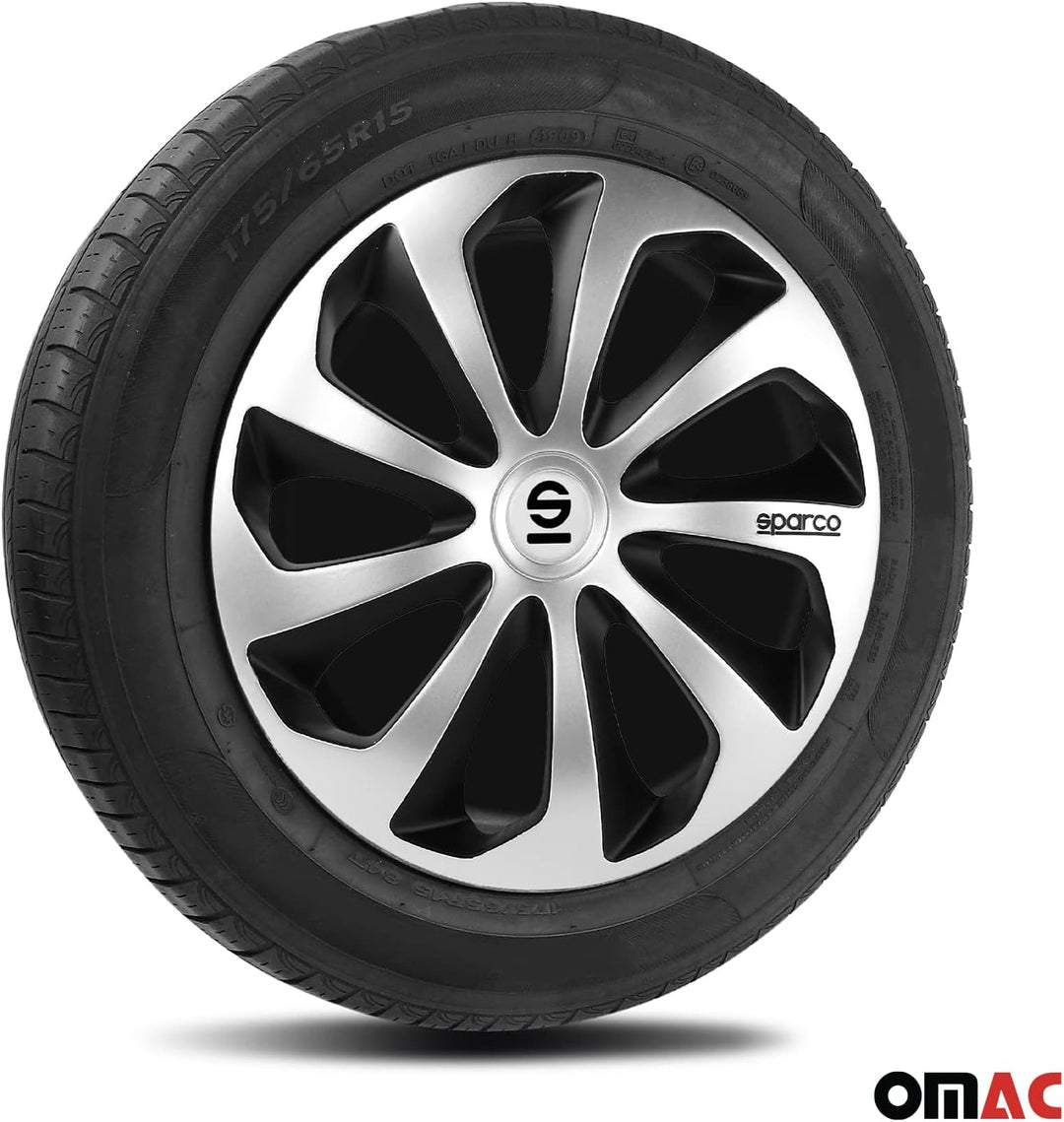 Satz Sparco Radzierblenden Treviso 14-Zoll Silber