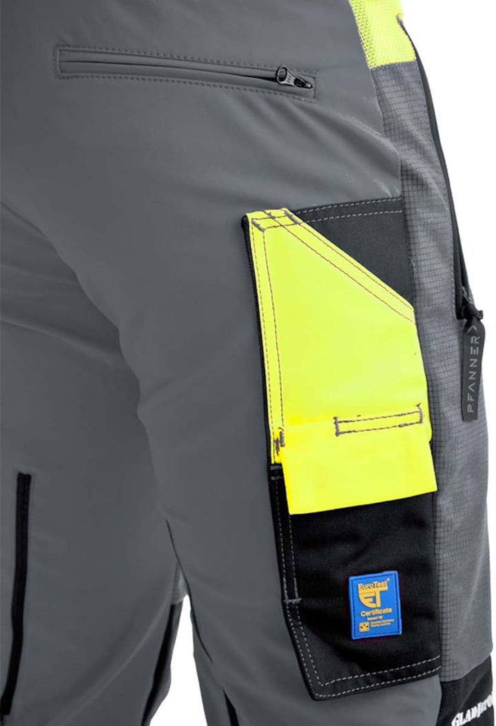 Pfanner Ventilation Schnittschutzhose Klasse 1 Gladiator Gewebe, Farbe:grau M Grau, M Grau