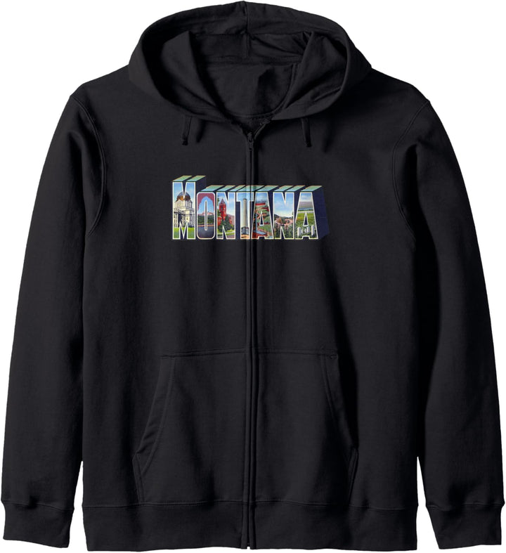 Montana MT Vintage Retro-Souveni Kapuzenjacke