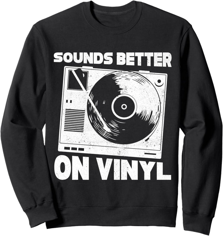 Vinyl LP Schallplatte - Plattensammler Schallplatte Sweatshirt