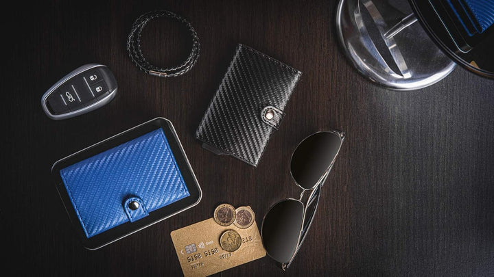 SLim Geldbörse für Herren & Damen Smart Wallet kartenetui mit Münzfach & RFID Schutz Portmonee Porte