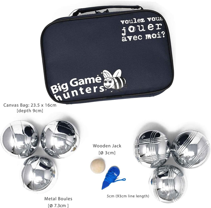 Big Game Hunters Boules-Sets mit Rostschutz – Robuste, polierte Boules in offizieller Grösse mit lux