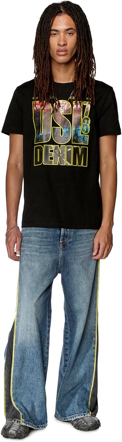 Diesel Herren T-Shirt L 900-0 Catm, L 900-0 Catm