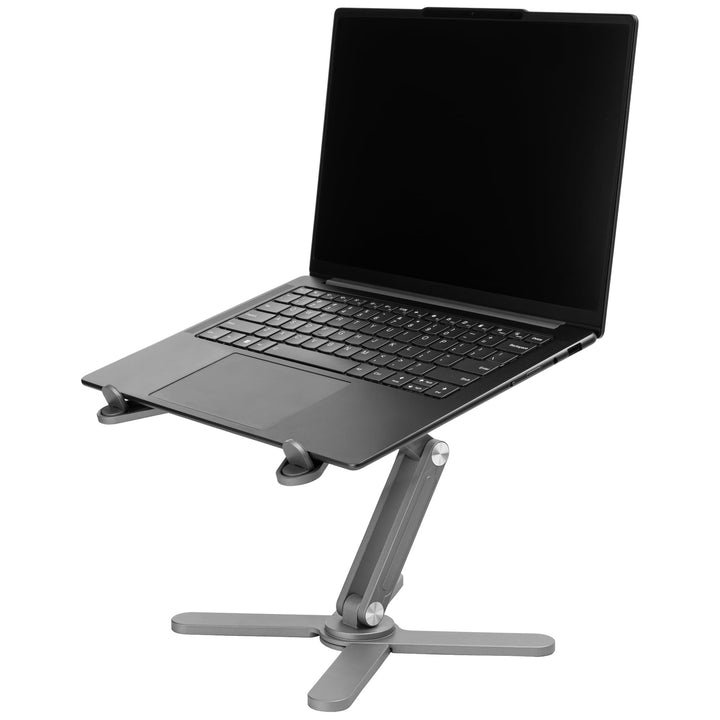 Faltbarer Laptop- und Tablet- MacBook- Ipad- Ständer aus Aluminiumlegierung mit 360°-Drehung – Ergon