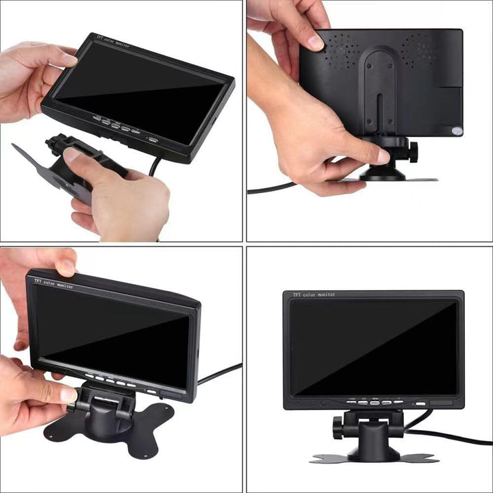 Rückfahrkamera Set mit 7 Zoll Rear View Monitor, IP68 wasserdichte Nachtsicht Auto Backup-Kamera, Ka