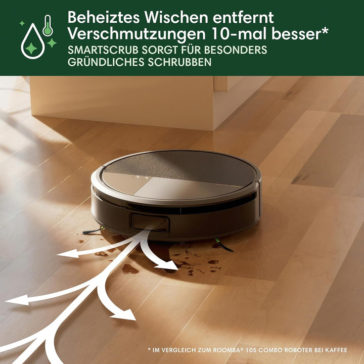 iRobot Roomba Max 706 Combo Saugroboter + AutoWash Dock: erweitertem Zubehör, ausfahrbare, selbstrei