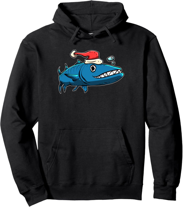 Weihnachts-Barrakuda-Bild Pullover Hoodie