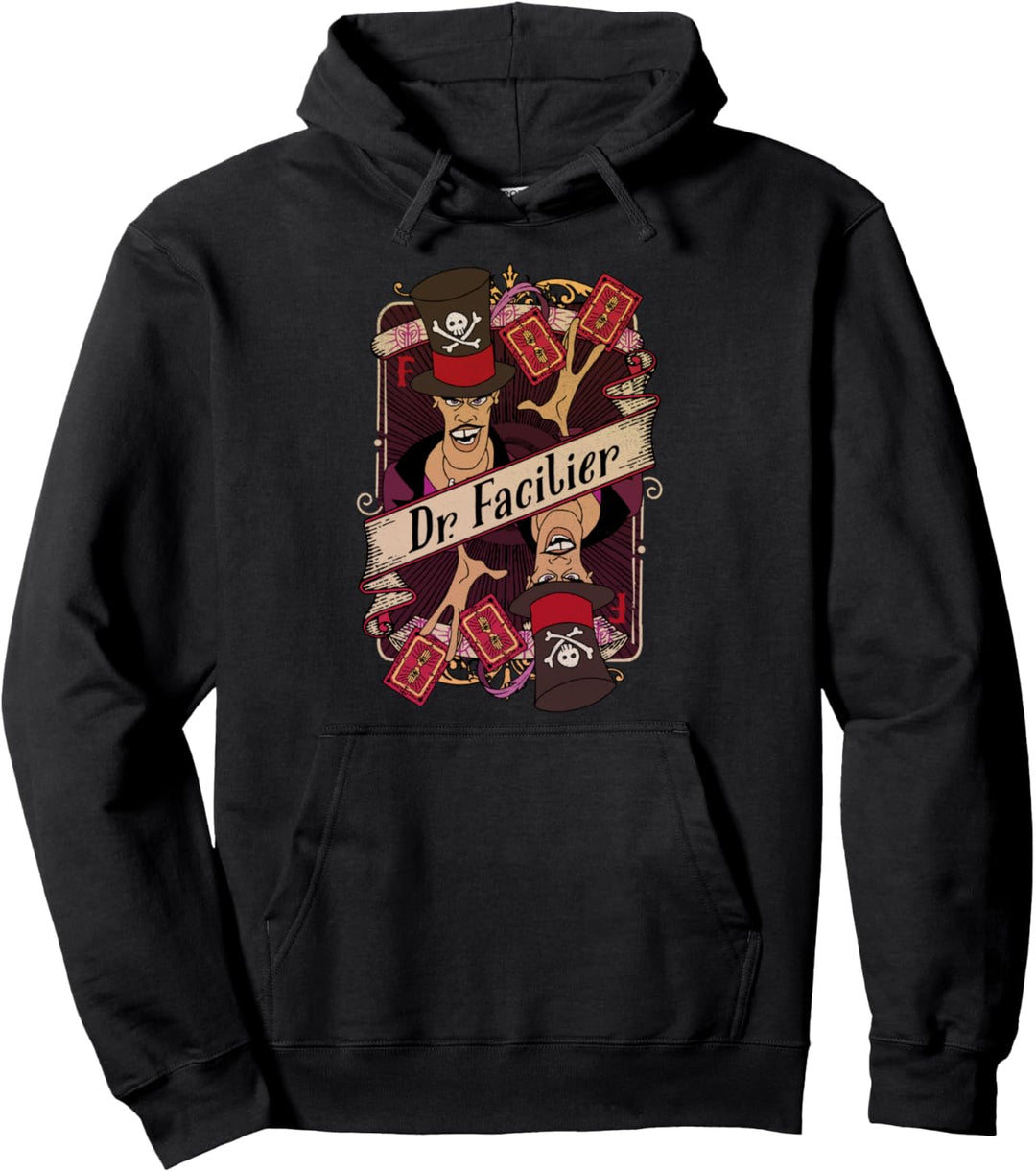Disney Princess And The Frog Facilier Playing Card Pullover Hoodie
