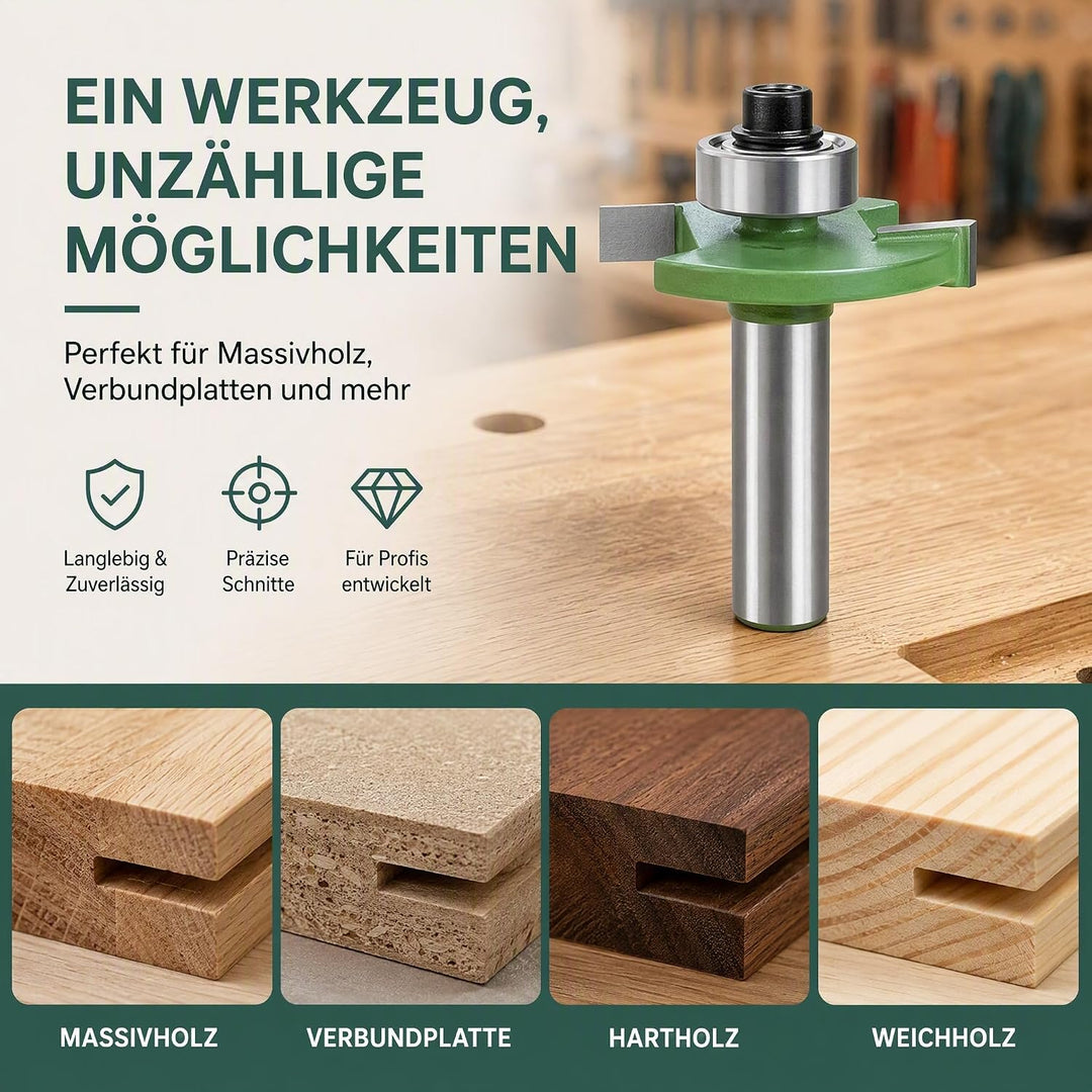 FräSer FüR OberfräSe ScheibennutfräSer FräSer FüR OberfräSe 8mm Schaft 4 StüCk 2 Mm,3 Mm,4 Mm,5 Mm M