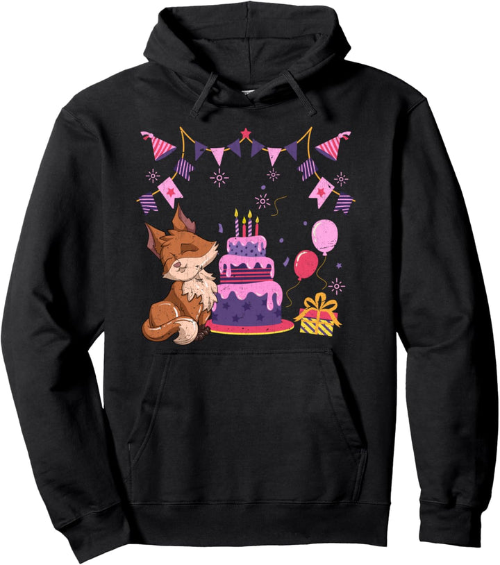 Geburtstags Party Waldbewohner Tierfreund Waldtier Fuchs Pullover Hoodie