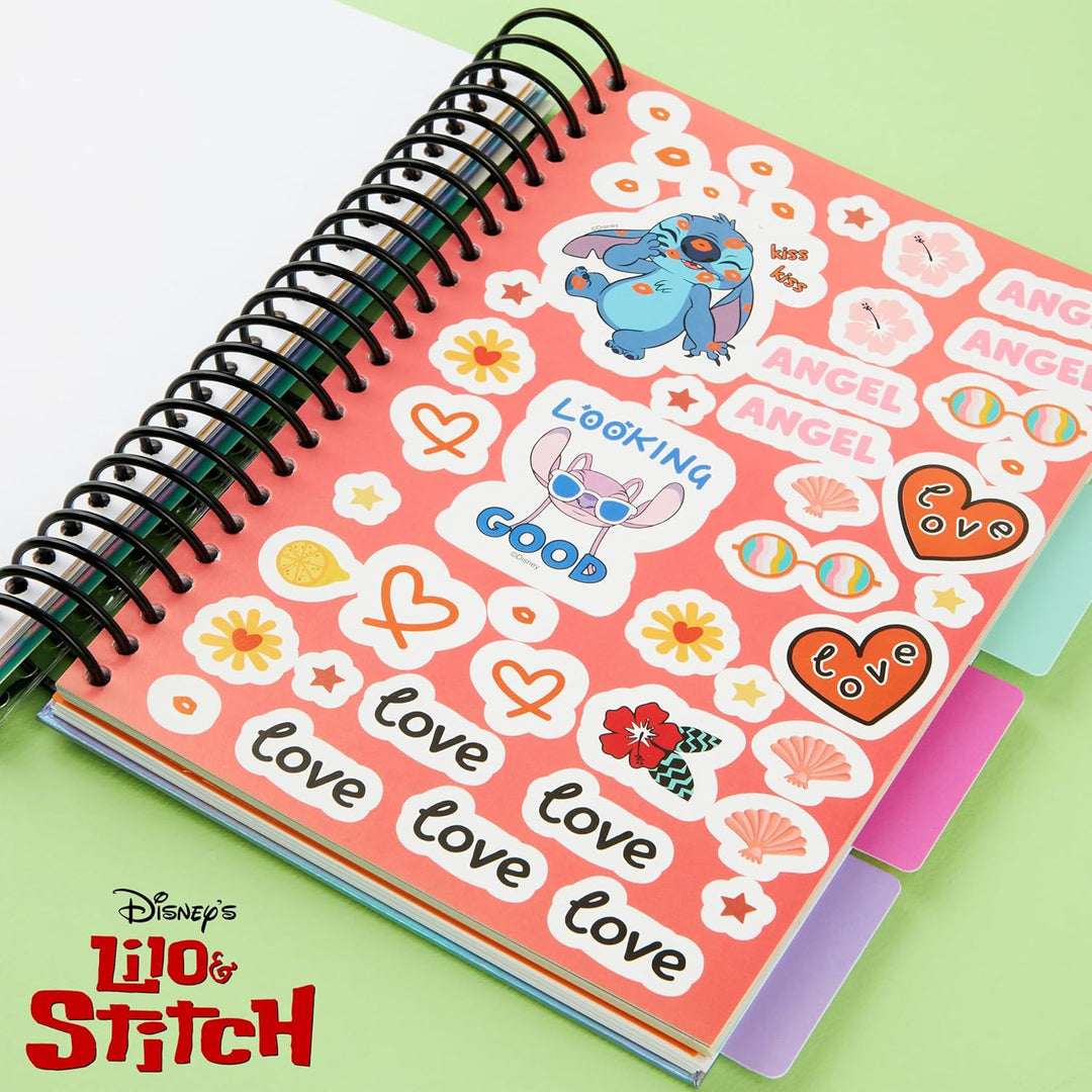 Disney Stitch Sticker-Buch mit über 1000 Aufklebern, Schablonen, Ausmalblättern und Buntstiften - St