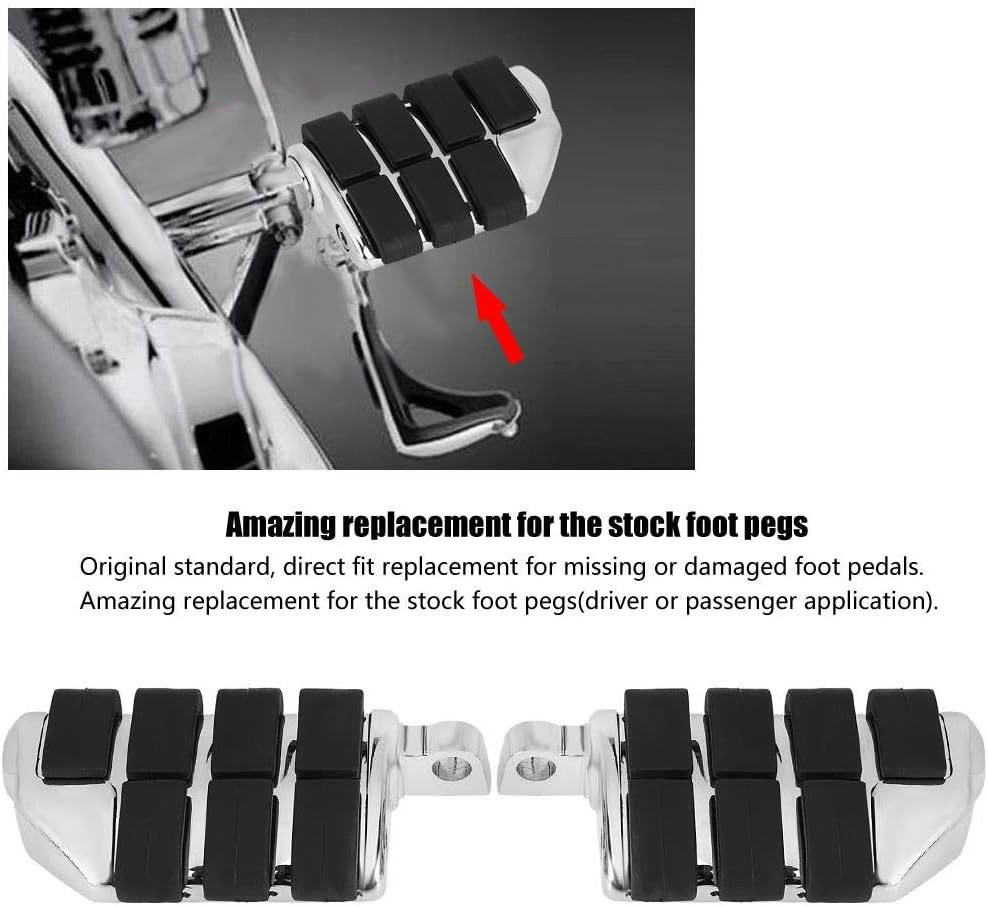 Fussstütze für Motorrad Pair 1 Paar Motorrad Fussrasten Foot Pedale Gumm Löwenpfotenfussbecher für M