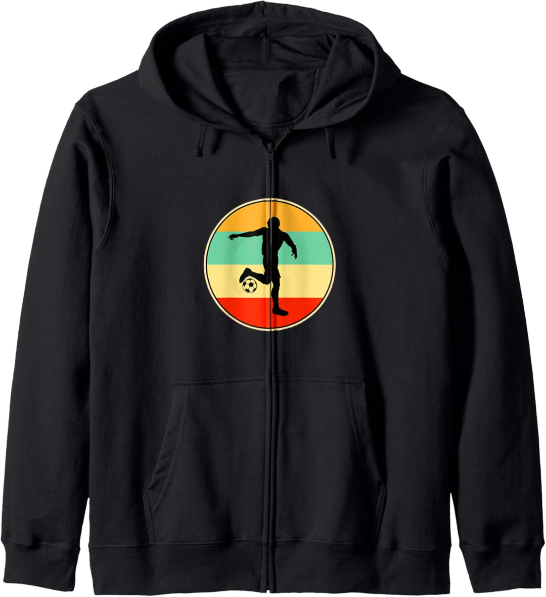 Lustige Fussball Retro Geschenk für Männer Frauen Kapuzenjacke