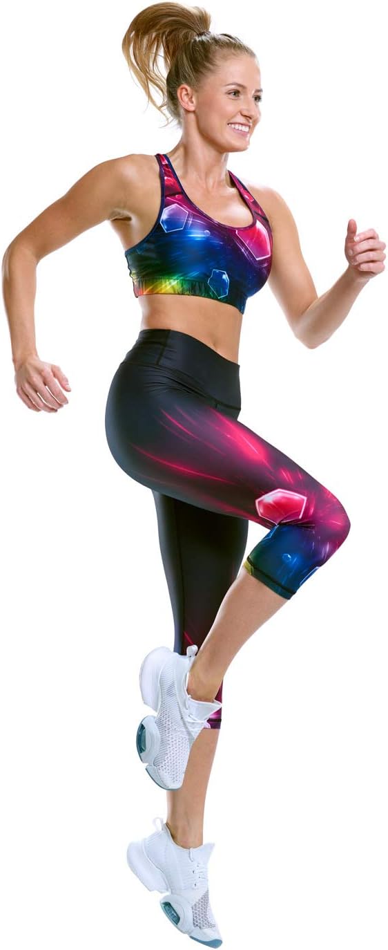 Winshape Damen Functional Power Shape 3/4-Tights Leggings Anti-Rutsch AEL202 Cosmic, Slim Style, Fit