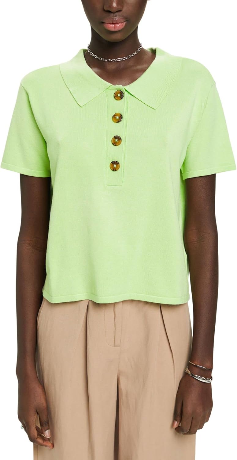 ESPRIT Damen 993ee1i320 Pullover XXS 320/Citrus Green, XXS 320/Citrus Green