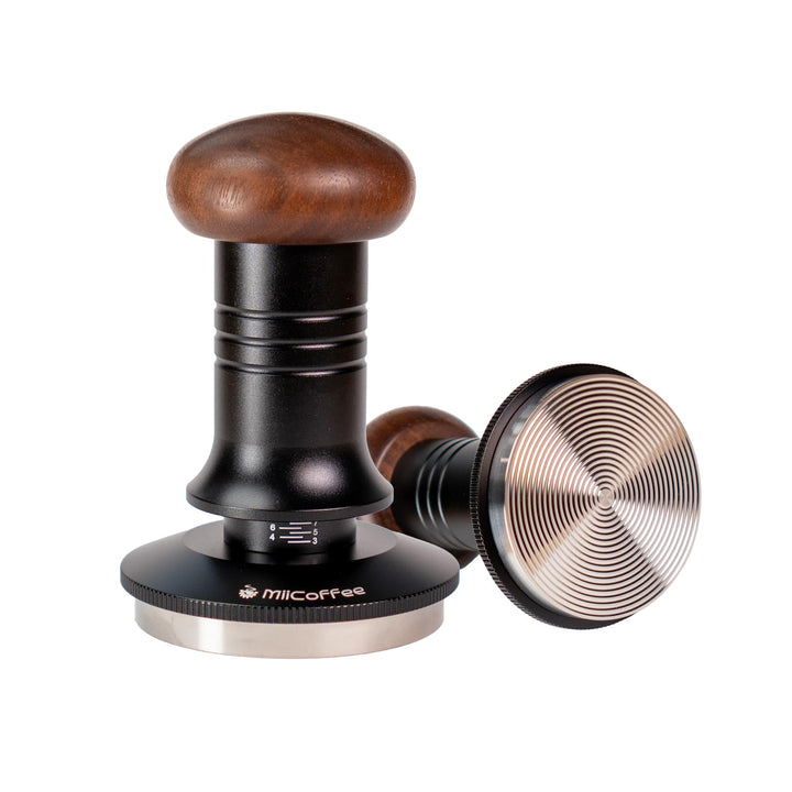 MiiCoffee Espresso-Kaffeestampfer 58,5 mm, ebener Kaffeestampfer für 58-mm-Siebträger, verstellbare