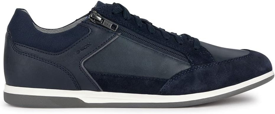 Geox Herren U RenanSneaker 44 EU Blau Navy 4, 44 EU Blau Navy 4
