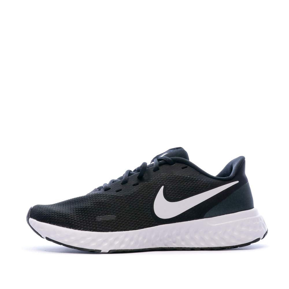Nike Herren Revolution 5 Sneaker 44 EU Schwarz Black White Anthracite, 44 EU Schwarz Black White Ant