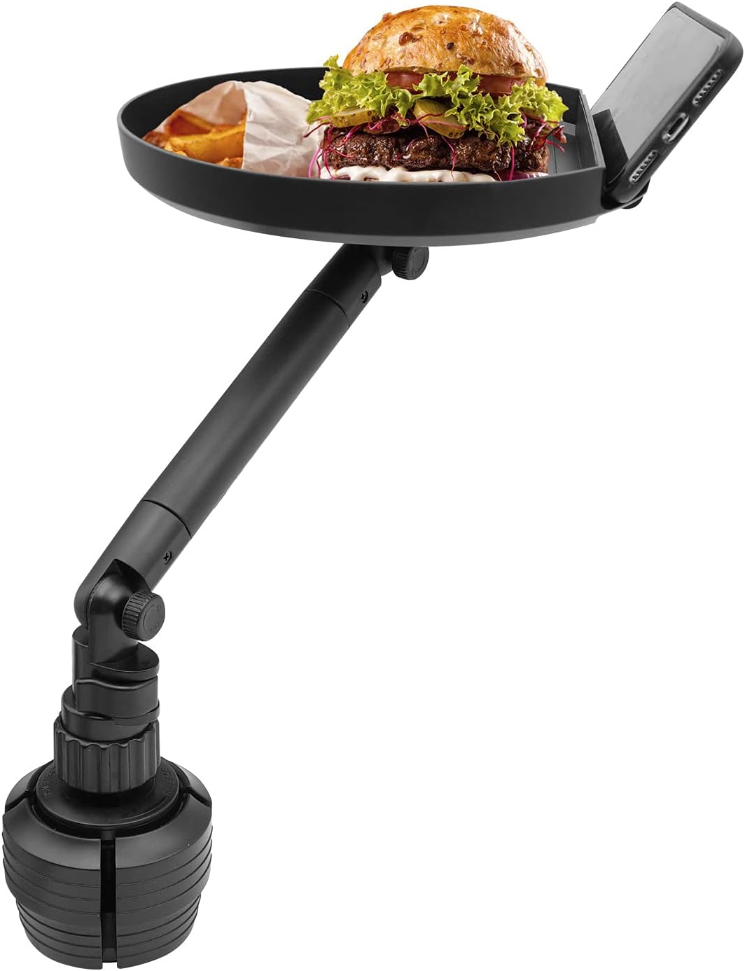 Macally MCUPTRAY, Halterung für Auto-Becherhalter, mit Tablett und Handy-Halterung für iOS und Andro