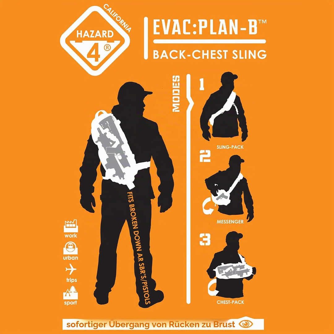 Hazard 4 Rucksack Evac Plan B Sling Coyote, Coyote