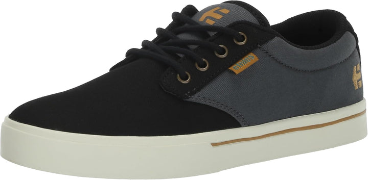 Etnies Herren Jameson 2 Eco Skate Shoe 42 EU Schwarz Dunkelgrau Gold, 42 EU Schwarz Dunkelgrau Gold
