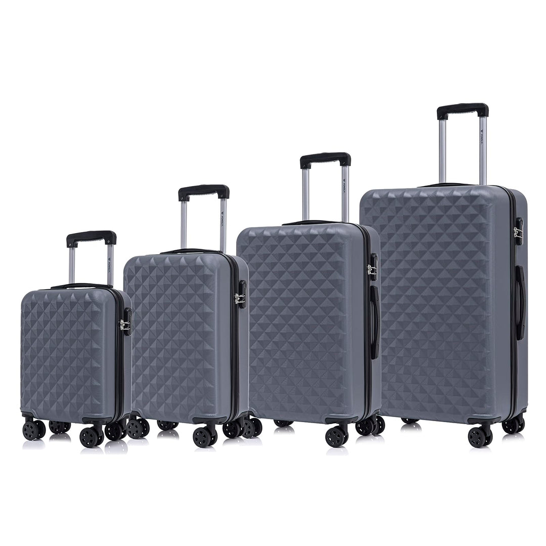 Koffer Suitcase Set, Trolley Reisekoffer, Rollkoffer Handgepäck, Kofferset, Gepäckset mit 360° Rolle