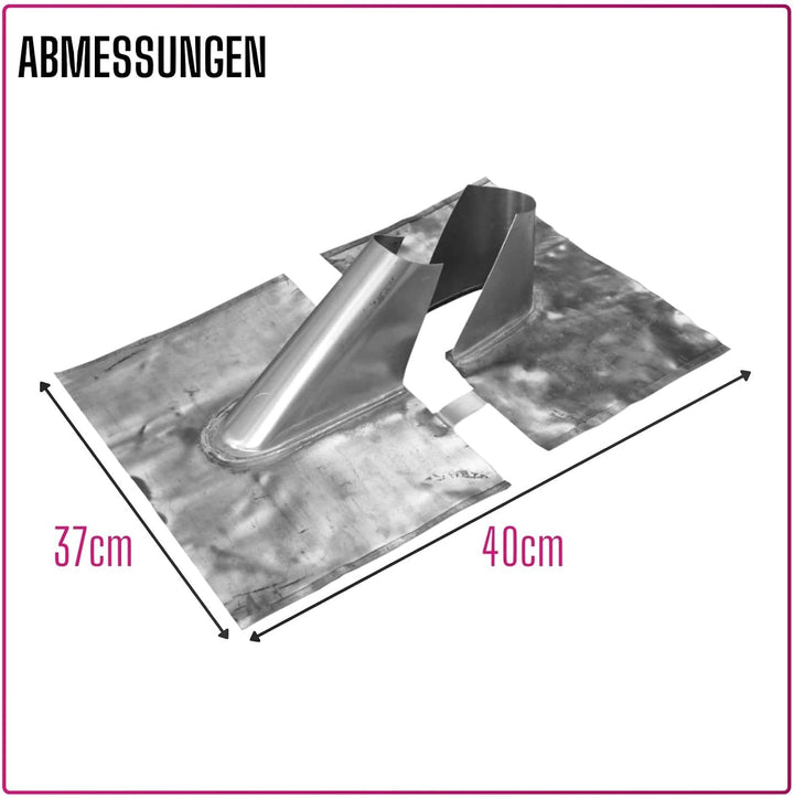 Jalowiecki Reparatur Bleidachziegel 40 x 37 cm - ohne Kabeldurchführung I Antennenziegel für Mast bi