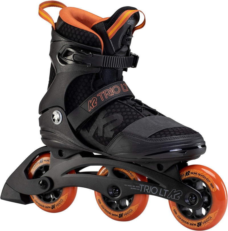 K2 Herren Trio Lt 100 M Inline Skates EU: 44 (UK: 9.5 / US: 10.5) black - orange, EU: 44 (UK: 9.5 /