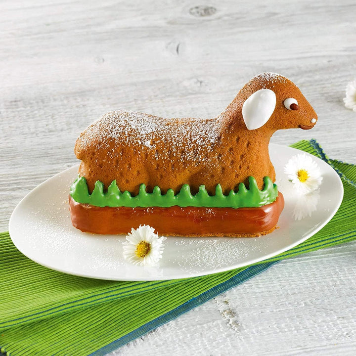 ORIGINAL KAISER | Vollbackform Lamm 700 ml | 3D Lammform 2.0 | Kuchenform für Ostern | Motivbackform