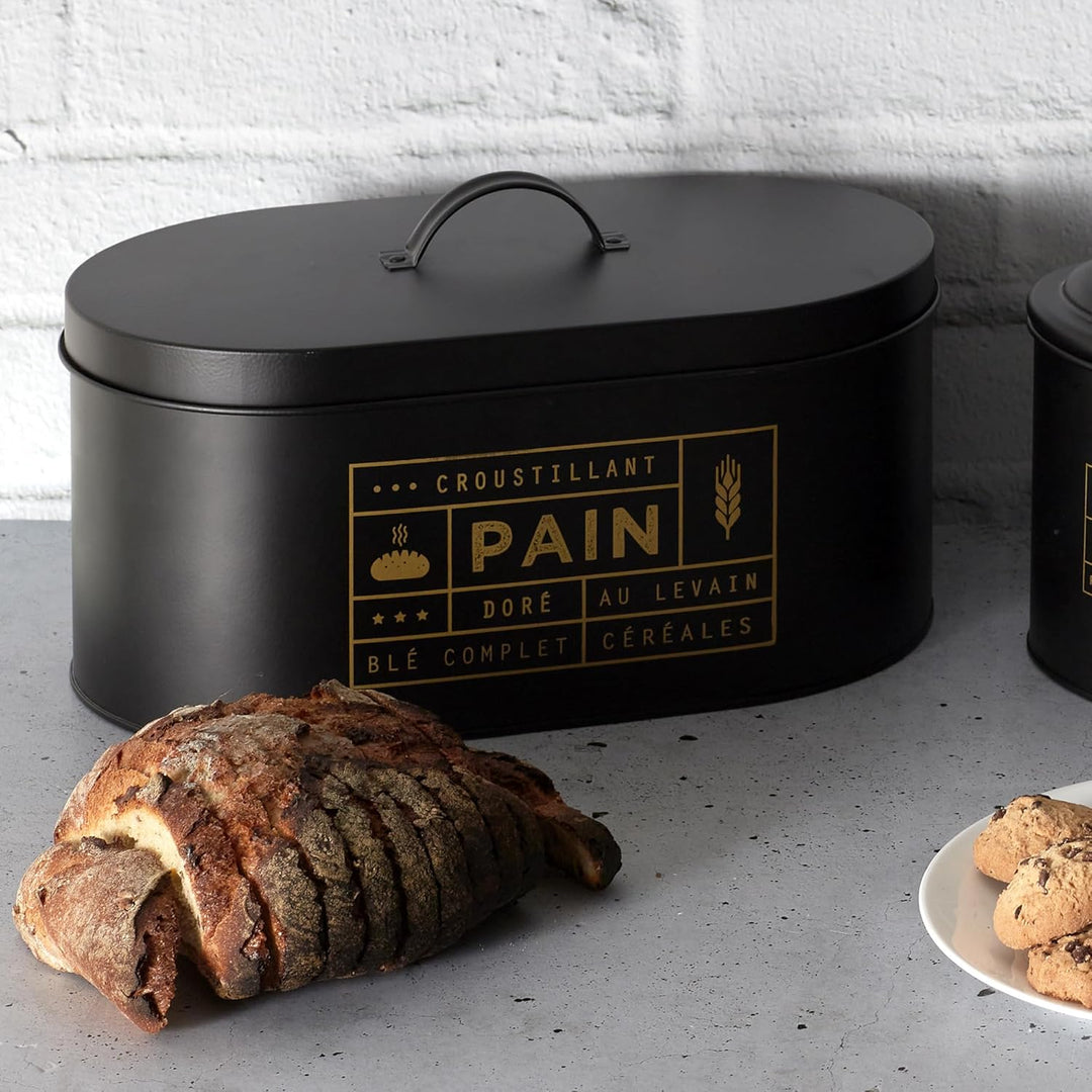 Cook Concept Behälter, Metall, Schwarzes Gold, One Size