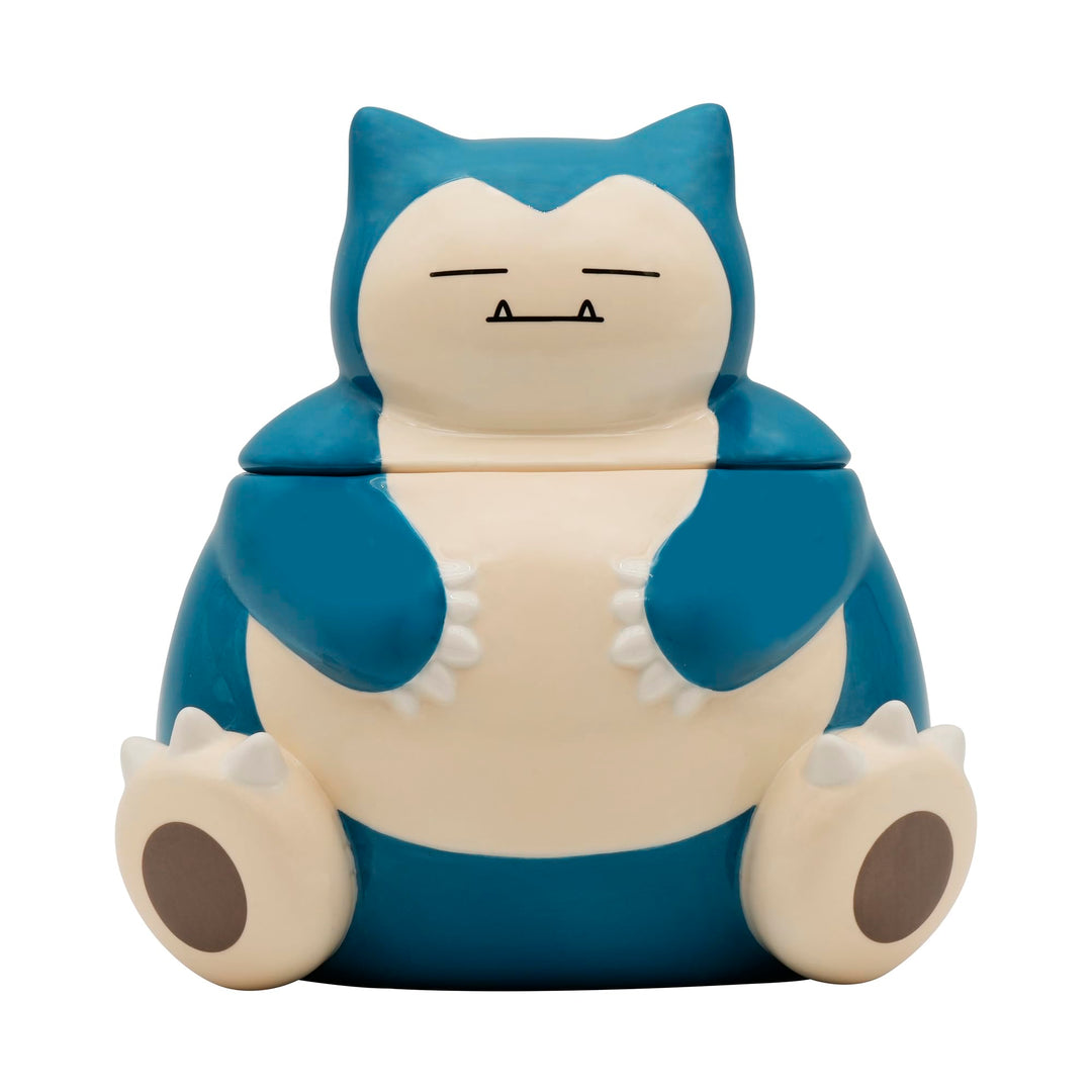 ABYSTYLE Pokémon Snorlax - Keksdose aus Keramik, 18 x 13,5 x 15,5 cm, Küchendekoration, luftdichter