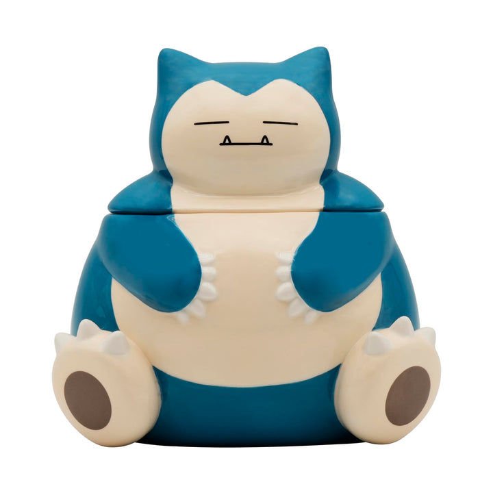 ABYSTYLE Pokémon Snorlax - Keksdose aus Keramik, 18 x 13,5 x 15,5 cm, Küchendekoration, luftdichter