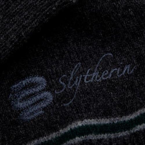 Harry Potter Slytherin Cardigan Hogwarts Uniform Lammwolle Made in Schottland - XXS