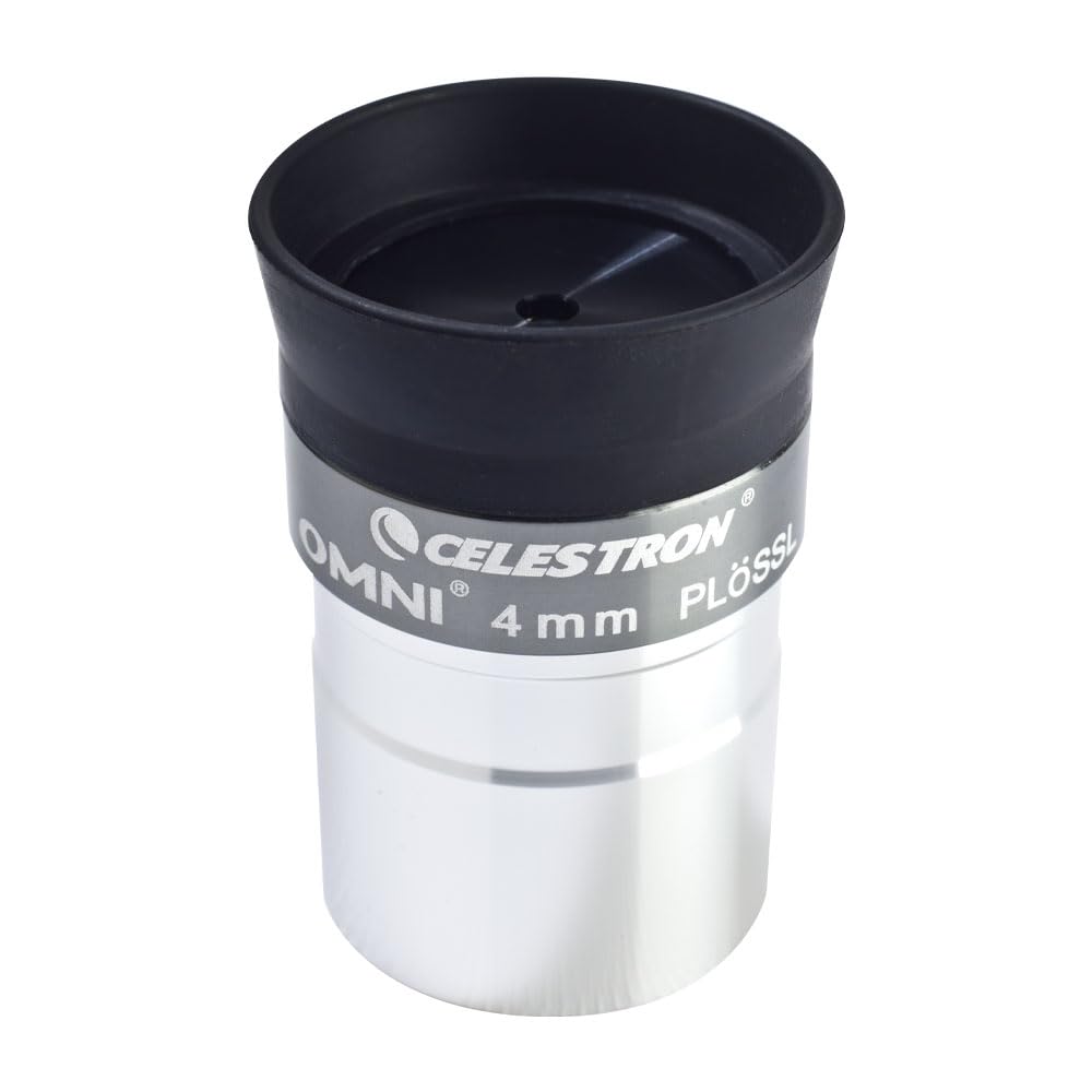 Celestron 93316 1-1/4-4 mm Omni Serie Okular, Schwarz/Silber, 4 mm