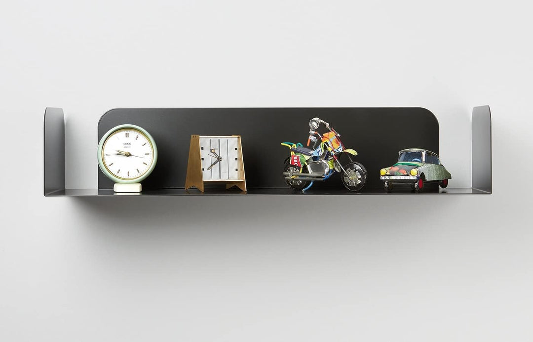 D-Segno Wandregal Metall - Regal Wand, Einzigartiges minimalistisches und modernes Design, Wandbuchh