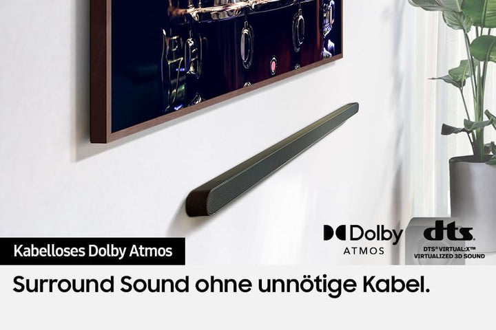 Samsung HW-S810GD 3.1.2-Kanal Ultra Slim Soundbar für TV-Geräte, Bluetooth-Lautsprecher mit ultrasch