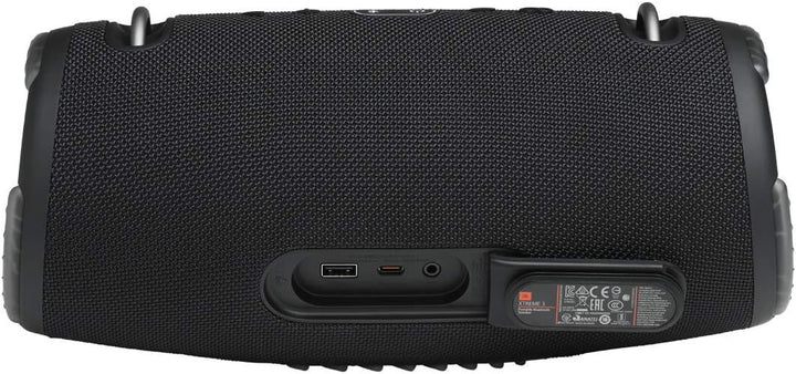 JBL Xtreme 3 kabelloser, tragbarer, wasserdichter Lautsprecher mit Bluetooth und Ladekabel in Schwar