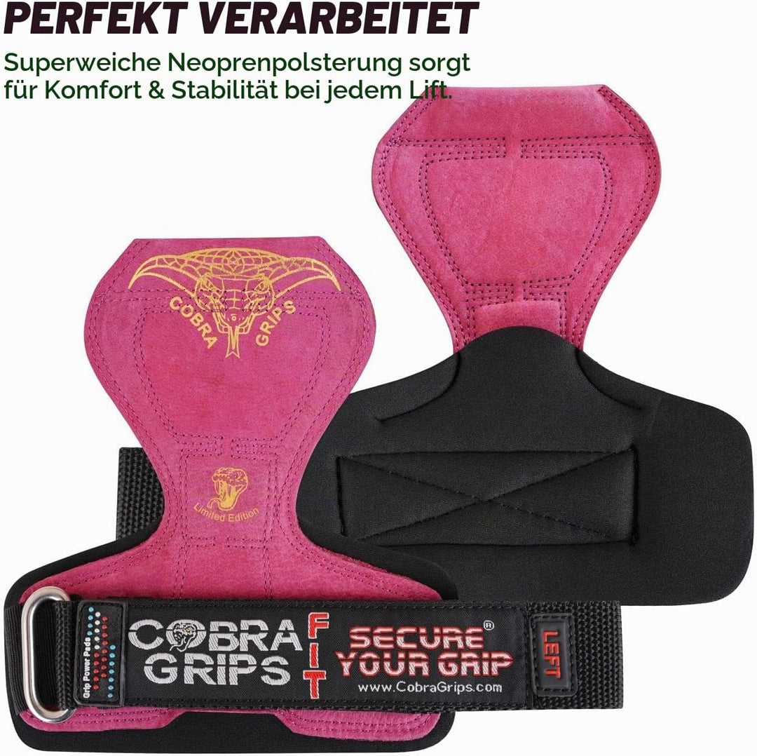 Cobra Grips V2 Lifting Griffe Gewicht Versa Handschuhe Alternative Power rot, rot