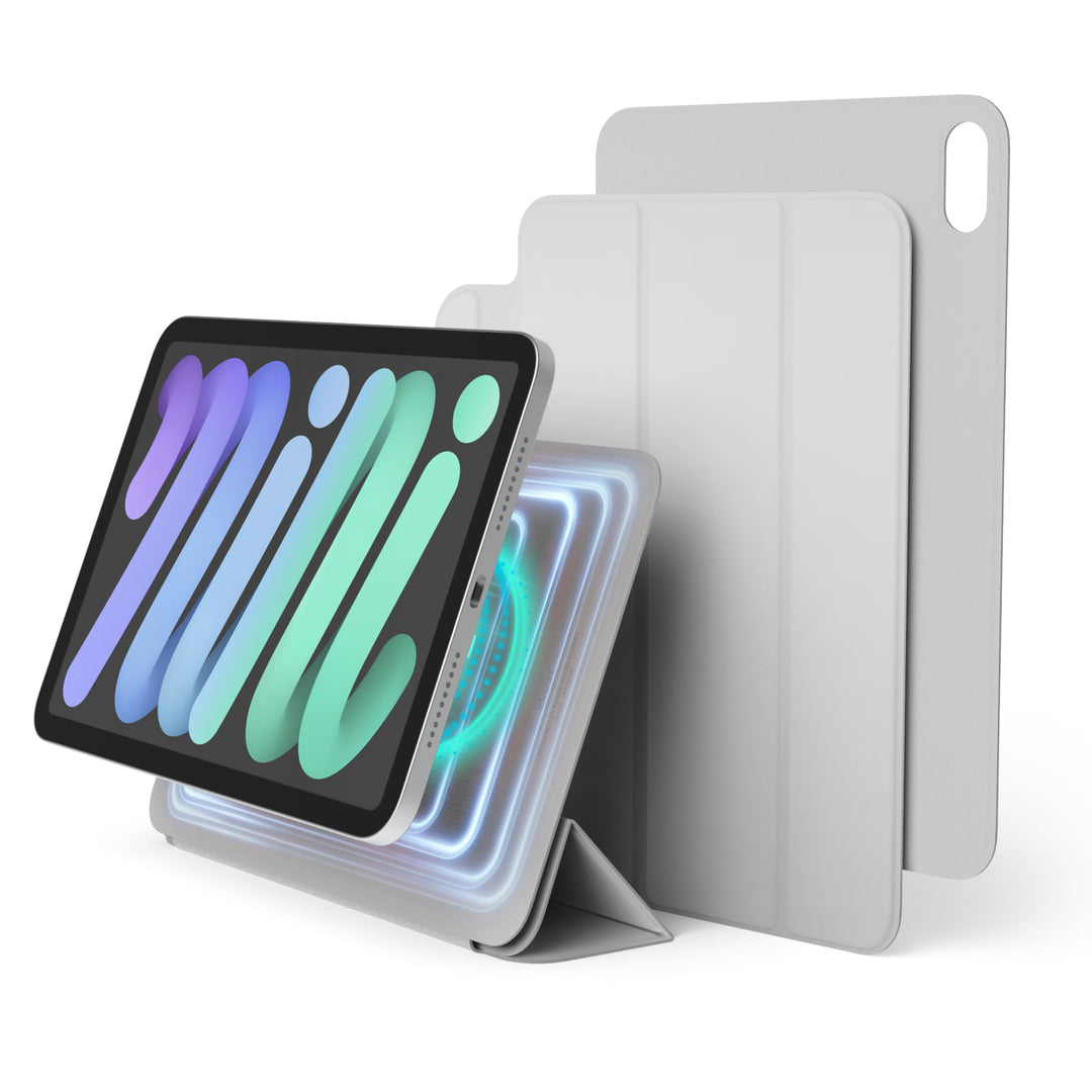 elago Magnetische Folio Hülle Kompatibel mit iPad Mini 8.3 Zoll 6. Generation - Rückwand kann an Met