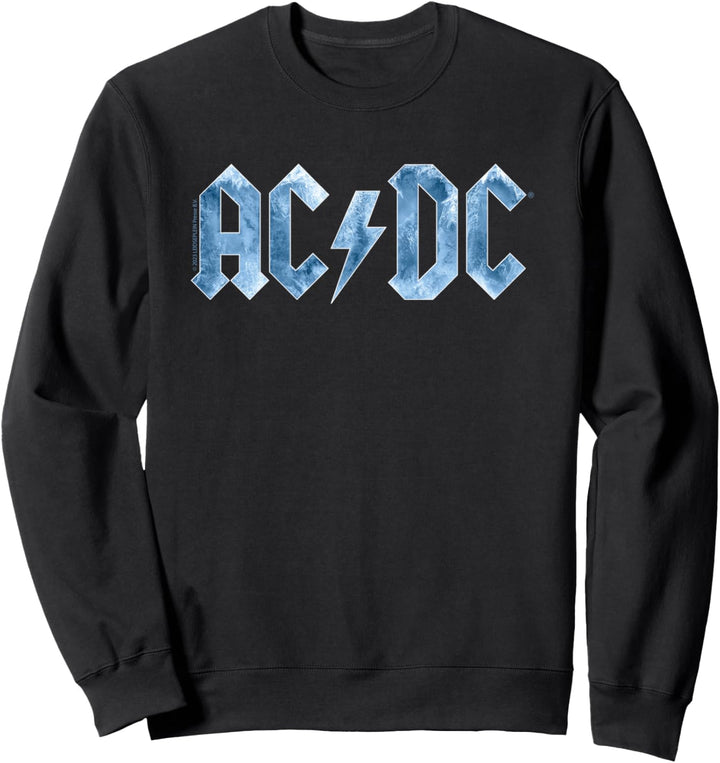 AC/DC Rock Music Band Blue Ice Logo Sweatshirt