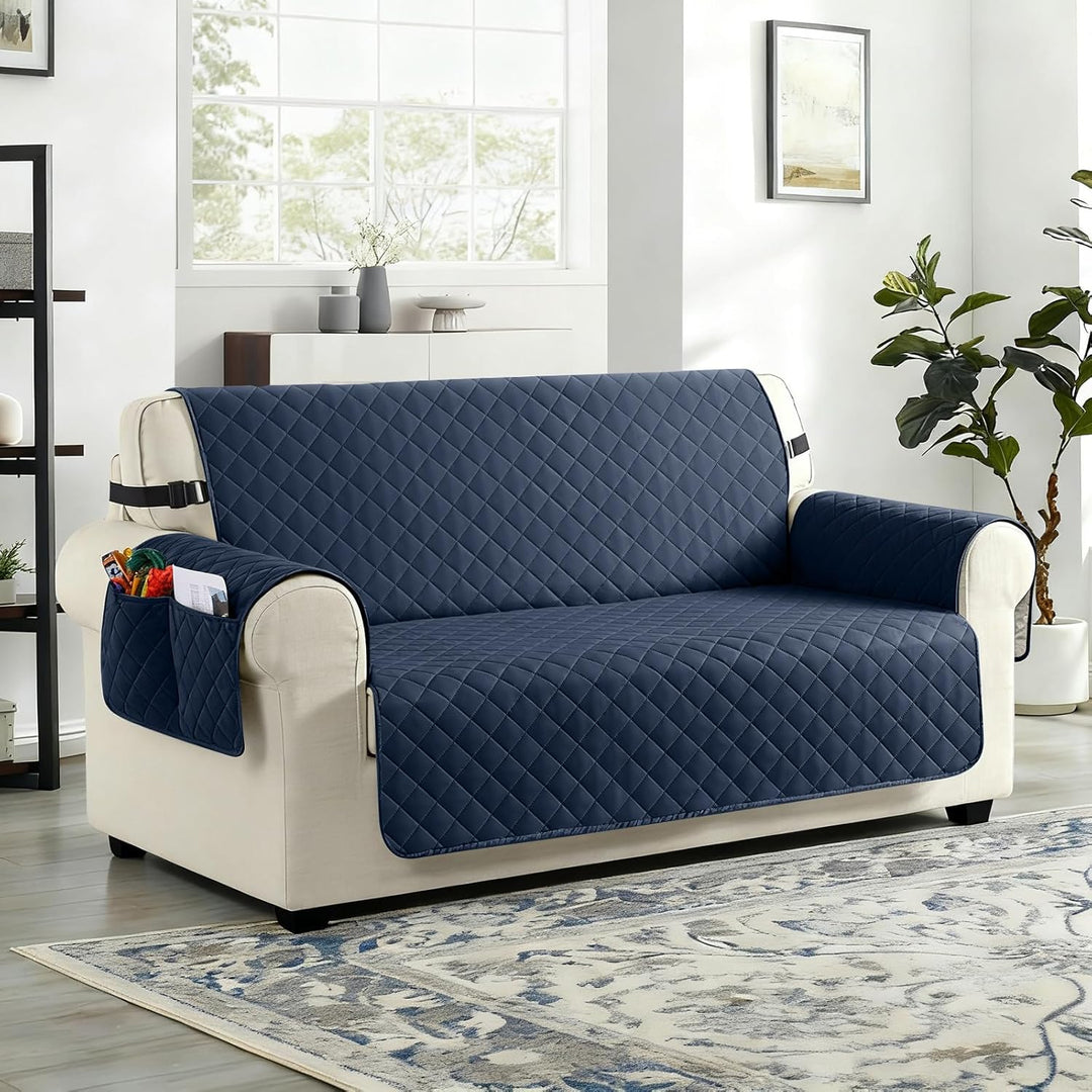 TAOCOCO Sofa Überzug, Sofabezug Wasserdicht Mit Gummiband，Wohnzimmer Anti-Rutsch Gepolsterter Sofasc