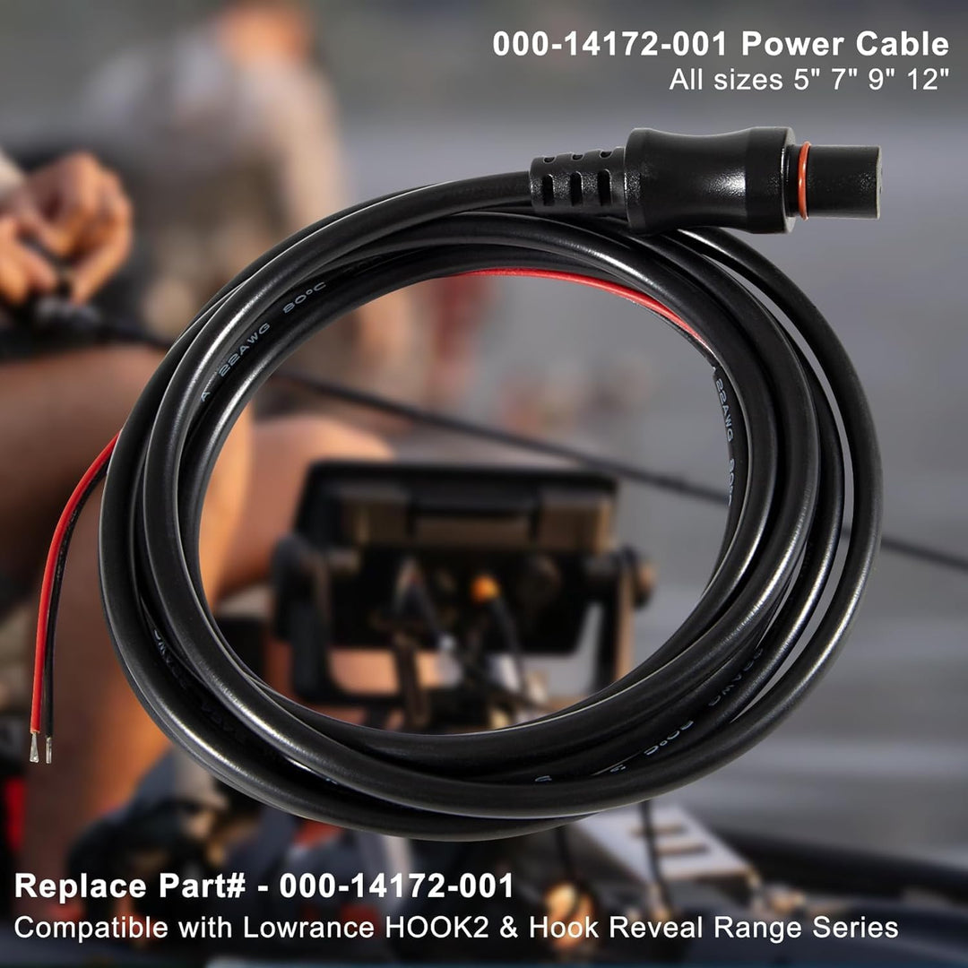 CTcar 000-14172-001 HOOK²/Reveal/Cruise Stromkabel für 5, 7, 9 und 12 Zoll elektrische Bootsgeräte G