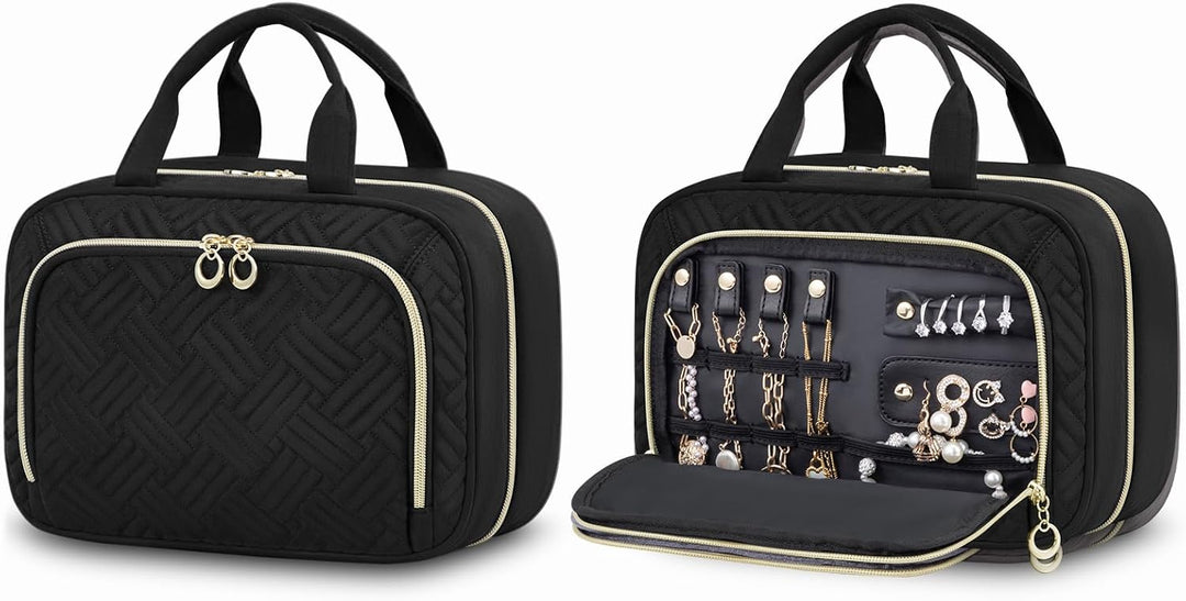 LOVEVOOK Kulturtasche Damen mit Separate Schmuckfach, Wasserdicht Kulturbeutel zum Aufhängen Faltbar