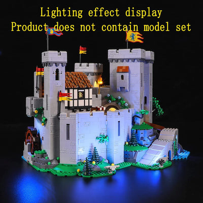 GEAMENT LED Licht-Set Kompatibel mit Lego Burg der Löwenritter (Lion Knight's Castle) - Beleuchtungs