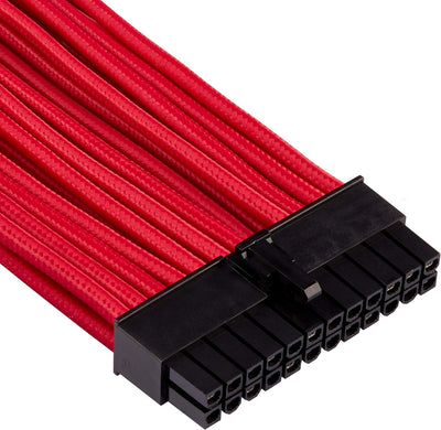 Corsair Premium Sleeved Netzteil Starter-Kabel-Set Typ4 (Generation 4-Serie) Rot Starter-Set Rot, St