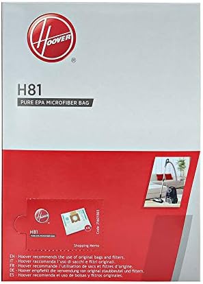Hoover H81 Staubsaugerbeutel, Originalzubehör, aus Mikrofaser, 3 Packungen à 4 Beutel, Pure EPA, ger