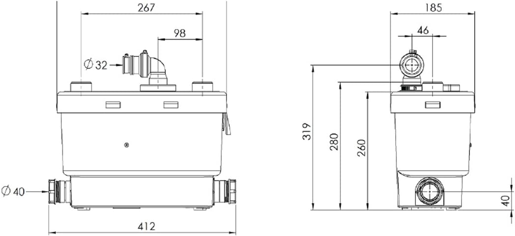 SFA 0008 Haushaltspumpe SaniVite, weiߟ altes Modell, altes Modell