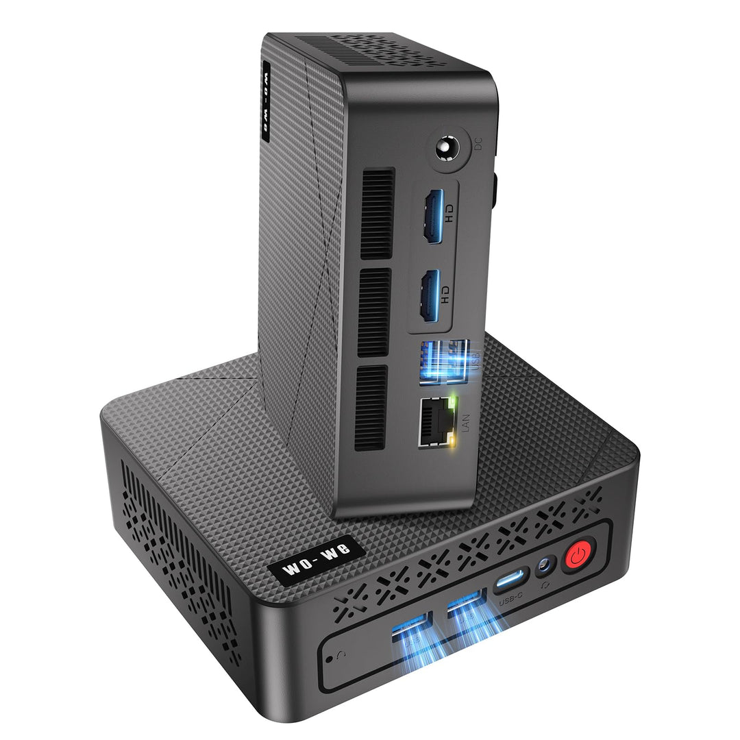 wo-we Mini PC,AMD Ryzen 5 3500U(Βeats 4300U/N150,Up to 3.7 GHz),8GB DDR4 256GB SSD,Radeon Vega 8,Min